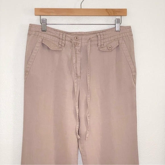 Sandro Relaxed Linen Pant Blush 8 - Picture 3 of 12